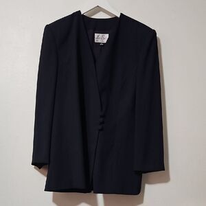 Le Suit Paris New York Navy Women's Blazer 18